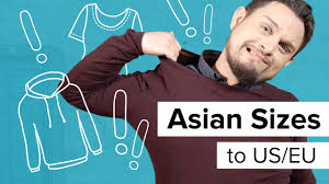 asian sizes to us european clothing size chart for dropshipping