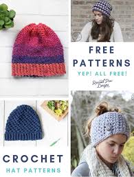 These appliqués, accessories and amigurumi all feature the monkey. Easy Free Crochet Hat Patterns Easy Crochet