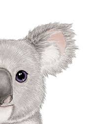 Baby Koala Art Baby Room Print Koala Print Koala Painting Baby Room Prints Baby Art Animal Posters
