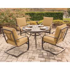 Sumrngtdn5pcgsp Summer Nights 5pc Dining Set With 4 C Spring Patio Dining Set Outdoor Lounge Set 5 Piece Dining Set