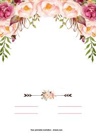 Print ready design with customizable text/color makes it an easy task to create invitation cards online. Free Printable Boho Chic Flower Baby Shower Invitation Template Free Pr Flower Baby Shower Invites Free Printable Baby Shower Invitations Baby Shower Flowers