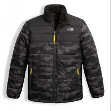Black And Grey Camo North Face Jacket 12 Cool Puffy Coats For Kids The North Face North Face Jacket North Face Kids