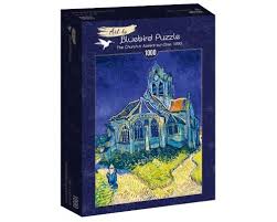804 2 4 i made a simple abstract puzzle using cardboard and paint. Puzzle Bluebird La Iglesia De Auvers De Van Gogh De 1000 Piezas Juguetes Magin