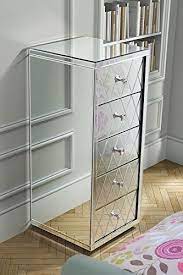 Mirrored Chest Of Drawers Glass Bed Room Furniture Contemporary Storage Modern Mirror Chest Of Drawers Furniture Mirrored Furniture