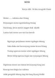 Kumpulan Contoh Puisi Bali Purwa Contoh Kumpulan Puisi Baru Terbaik