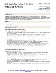 radiologic technologist student resume