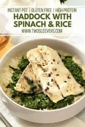 This is one of the few dishes in our menu when no leftovers left. Instant Pot Fish With Spinach Haddock With Spinach Recipe