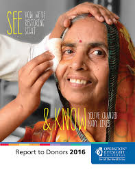 how we're RESTORing SIGHT you've changed many LIVES