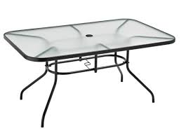 This assortment of outdoor patio tables features unique shapes and styles to suit your designing needs. Parsons Collection Glass Top Patio Dining Table 61x38 In Canadian Tire