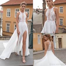 Sie bewerten:moderne brautkleid mit seitlichem schlitz bg027. Grosshandel Chiffon Brautkleider 2020 Mit Schlitz Hoher Ausschnitt Eine Linie 3d Blumenspitze Applique Backless Braut Brautkleider Von Cinderelladress 106 8 Auf De Dhgate Com Dhgate