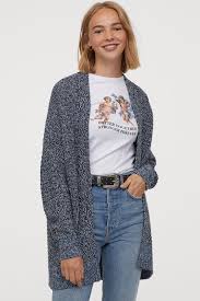 Knit Cardigan Light Gray Ladies H M Us Knit Cardigan Cardigan Beautiful Womens Sweaters