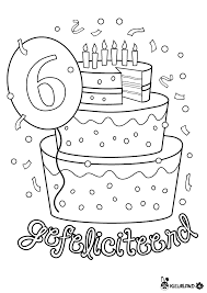 Verjaardagstaart 6 Jaar Verjaardagskalender Verjaardag Verjaardagsideeen