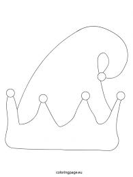 Christmas Coloring Page Christmas Tree Decorations Diy Christmas Card Crafts Elf Hat Craft