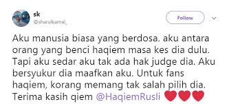 Ibadah sudah kenceng rezeki masih sempit ? Aku Tak Pernah Minta Maaf Sebab Tu Rezeki Aku Sempit Sharul Af Menyesal Kutuk Benci Haqiem Rusli Hiburan Mstar