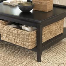 Morgan Rectangular Cocktail Baskets Ballard Designs In 2020 Rectangular Baskets Coffee Table Decor