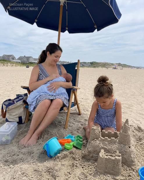 A woman began recording me over breastfeeding my baby at the beach&mdash;then my  eight-year-old daughter asked her one question that made the entire beach go  silent. My son, Oliver, was only three