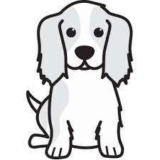 Black And White Spaniel Cartoon Pin On Cavalier King Charles Spaniel