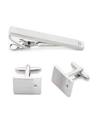 The Men S Store At Bloomingdale S Capri Glitz Tie Clip Cufflinks Set 100 Exclusive Men Bloomingdale S Men Store Cufflink Set Cufflinks