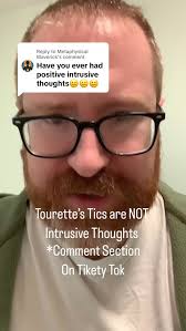 Tourette’s Tics featuring #coprolalia are NOT #intrusivethoughts. They are  an involuntary, sudden tic with no thought involved, but tics and intrusive  thoughts can co-occur in people with #ocd. ...