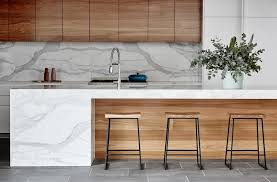 white marble kitchen countertops design