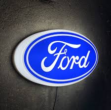 ford motor company garage led illuminated wall sign light box etsy ford motor company motor company logo ford motor