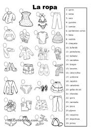 Ropa La Msla Ropa Teaching Spanish Spanish Worksheets Spanish Vocabulary