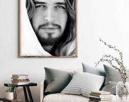 Jesus Christ Wooden Frame Portrait Print, Jesus Painting, Jesus Portrait,  Jesus Picture Christian Art Jesus Christ LDS Picture LDS Art Gift