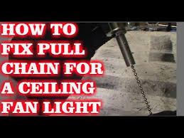 An ideal replacement for broken pull chains, this set adds a decorative detail to update existing fans in your home. How To Fix Pull Chain For Ceiling Fan Light Youtube