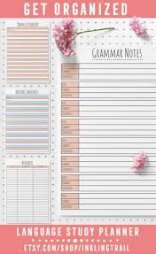 Learn A New Language With The Tools In This Printable Language Study Planner Studyblr Student Planner Planne Study Planner Language Journal Language Study