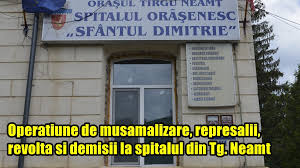 Operațiune De Mușamalizare Represalii Revoltă și Demisii La Spitalul Din Tg Neamț