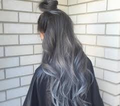 Blue Ombre Highlights Grey Ombre With Blue Ends Credit Instagram Com Loveisinthehair Long Hair Styles Grey Ombre Hair Hair Styles
