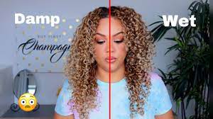 After all, damp is clearly not wet, but then it is clearly not dry either! Styling Curly Hair Damp Vs Super Wet Which Is Better Youtube