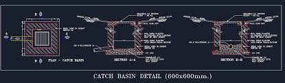 Catch Basin Detail Basin Autocad Autocad Drawing
