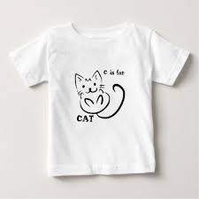C Is For Cat Baby T Shirt Toddler Youngster Infant Child Kid Gift Idea Design Diy Baby Tshirts Top Baby Products Gender Neutral Baby Clothes