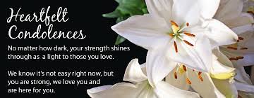 Heartfelt Condolences To Eileen Fowler From All Of Us At The Voice Of Change Heartfelt Condolences Condolences Condolence Messages