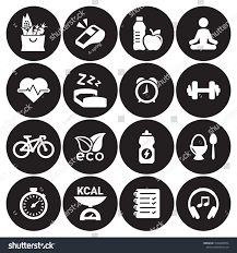 Health And Fitness Icons Ad Ad Health Fitness Icons In 2020 Letter Logo Inspiration Fitness Icon Letter Logo