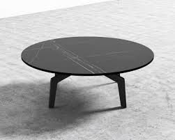 Evelyn Coffee Table Round In 2020 Black Marble Coffee Table Round Coffee Table Stone Coffee Table