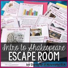 This Introduction To Shakespeare Is An Escape Room Or Digital Breakout Activity You Can Present This As Escape Room Interactive Notebooks Teaching Shakespeare