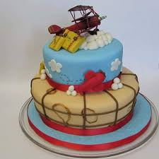 Vintage Airplane Baby Shower Cake Cakecentral Com