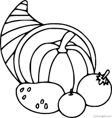 Click the vegetables cornucopia coloring pages to view printable version or color it online (compatible with ipad and android tablets). Cornucopia Coloring Pages Coloringall
