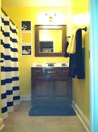 Pin By Lyssa Barnes On I Did That Yellow Bathroom Decor Yellow Bathrooms Blue Bathroom Decor