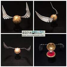 Paul Pape Designs Harrypotter Goldensnitch Snitch Custom Harry Potter Wedding Ring Box Harry Potter Wedding Rings Harry Potter Engagement