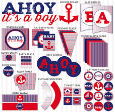 Baby shower themes neutral cute baby shower ideas baby shower cakes for boys baby shower diapers cowboy baby shower baby boy matches the same style nautical sailboat baby shower invitation but would be great for any nautical or boat/sailboat themed baby shower. Baby Boy Ahoy Its A Boy Banner Baby Sign Shower Decor Anchors Nautical Baby Shower Decorations Baby Announcement Party Supplies Party Decor Deshpandefoundationindia Org