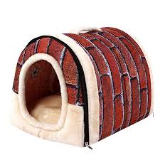 Bb67 Pet House Dog Cat Bed House Warm Soft Mat Bedding Igloo Basket Kennel Washable Snug