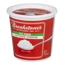 Calories and other nutrition information for lowfat cottage cheese, 2% milkfat from breakstone's. Breakstone S Fat Free Cottage Cheese Small Curd 24 Oz Prestofresh Grocery Delivery