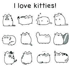 You could also try to draw your own pusheen to colour in with this video from you can find more kawaii coloring pages on my pinterest board and check our free downloads section. I Love Kitties Pusheen Coloring Page Pusheen Coloring Pages Cat Coloring Page Unicorn Coloring Pages