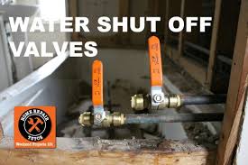 how to install a water shut off valve
