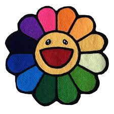 Murakami Flower Rug Homeless Penthouse In 2020 Murakami Flower Flower Rug Murakami
