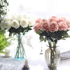 Wholesale silk flowers for all of your faux floral design needs. 2021 Faux Roses Artificial Roses Bulk Rosemary Stems Wedding Flowers Home Living Room Decoration Wedding Supplies At004 From Ls Crystal 2 22 Dhgate Com