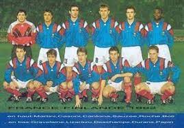 Football match — american football match; Vintage France Bulgarie 1993 Eleven Football Club